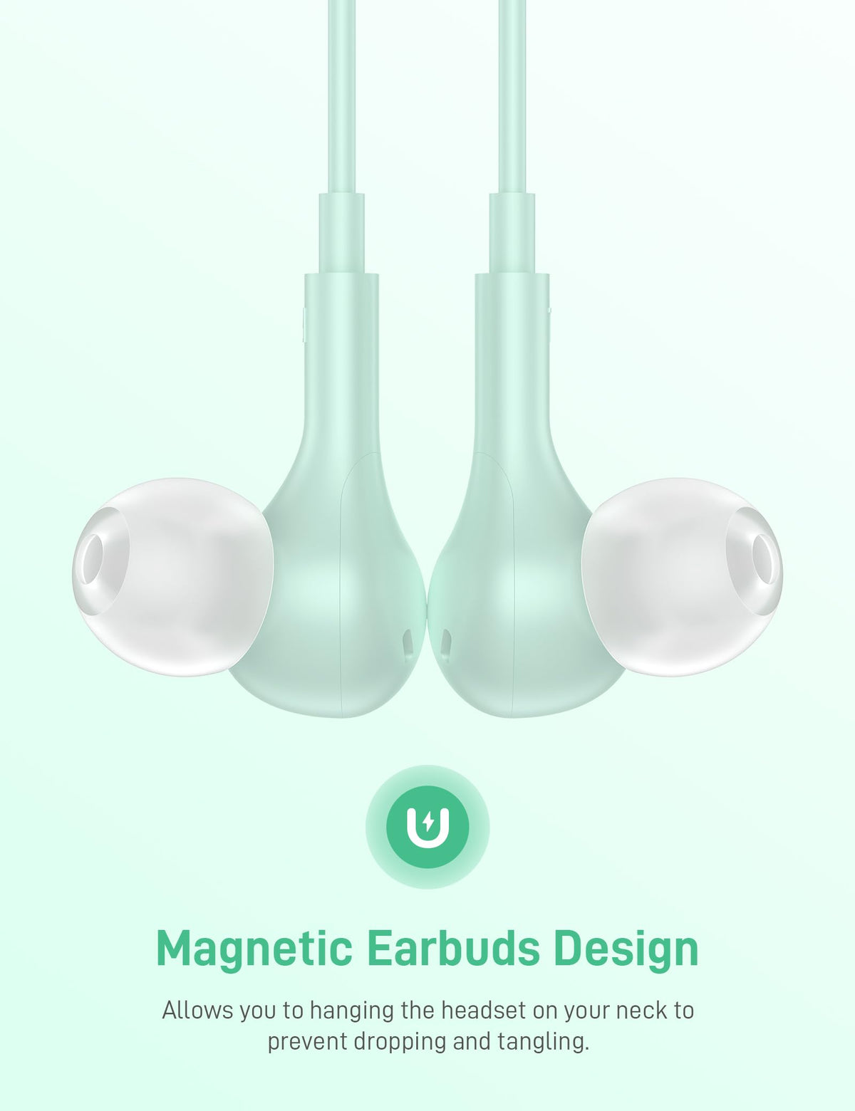 iMangoo hard EVA carrying case open holding earbuds for safe travel storage