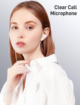 iMangoo lightning-connector earbuds for reliable plug-and-play with iPhone.