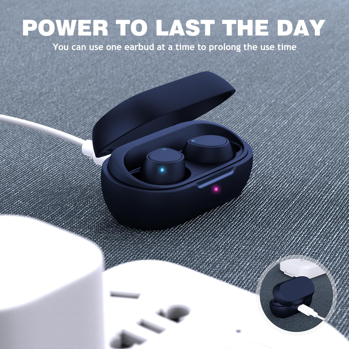 iMangoo lightweight ergonomic design earphones stay comfortable during workouts and long sessions