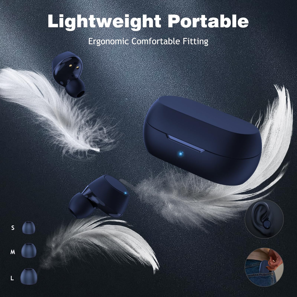 iMangoo one-step pairing with open charging case for quick setup