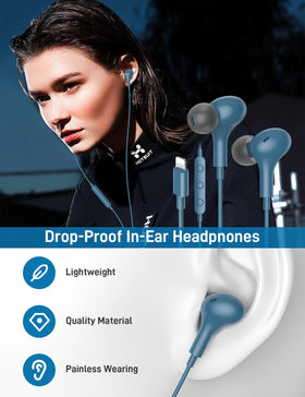 iMangoo three-size anti-slip ear tips for a comfortable fit and noise isolation