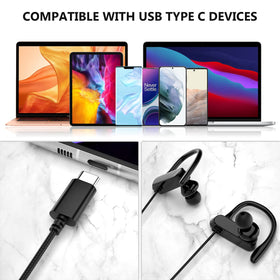iMangoo USB-C connector and tangle-resistant cable showing durable contact