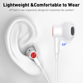 iMangoo USB-C earphones 1.2-meter cord for comfortable listening