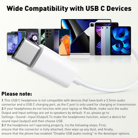 iMangoo USB-C earphones anti-fall tips for secure fit during workouts