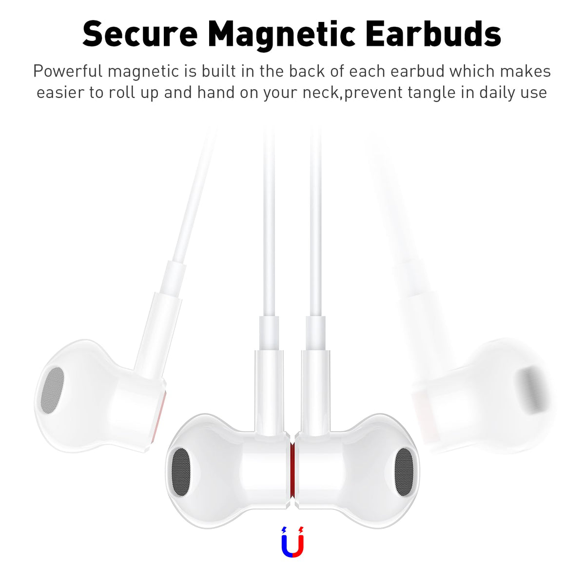 iMangoo USB-C earphones remote mic for hands-free calls