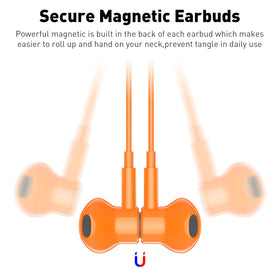 iMangoo USB-C headphones with built-in DAC chip delivering clear, high-resolution sound.