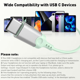 iMangoo USB-C headphones feature a reinforced plug for durable daily use
