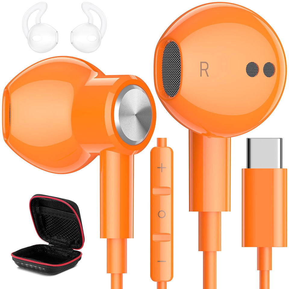 iMangoo USB-C headphones showing wide compatibility across devices for seamless listening.
