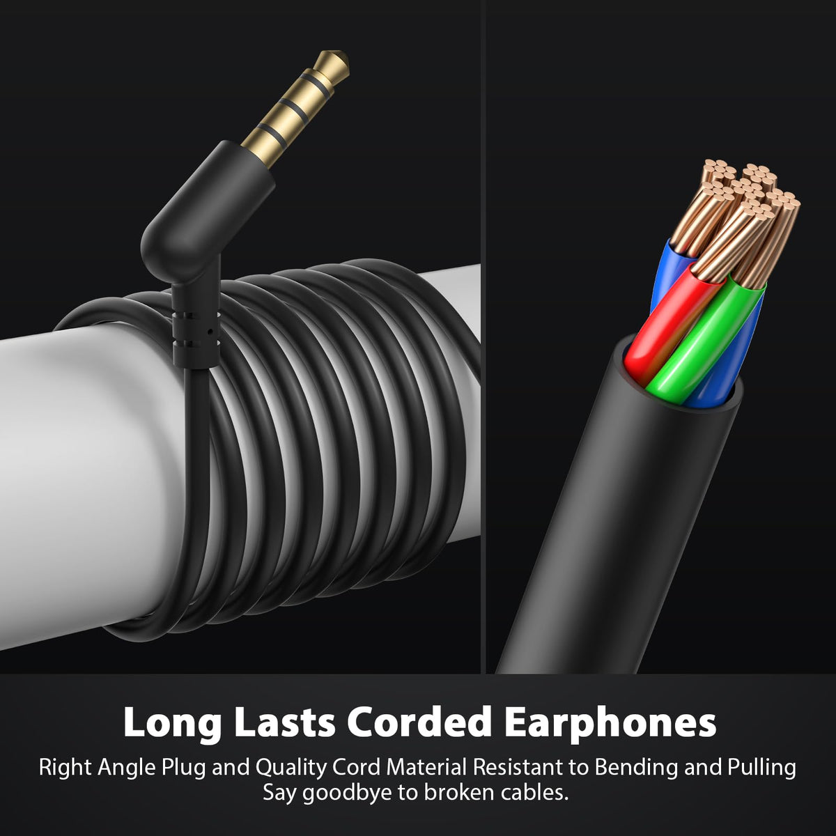 iMangoo wired 3.5mm connection with zero latency for media.