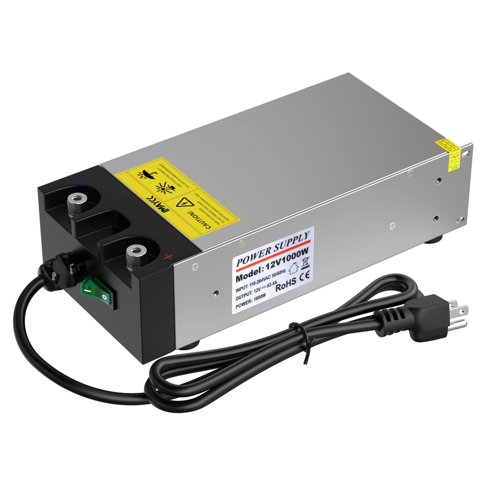 IMAYCC AC-DC converter front panel for reliable 12V power in workshops.