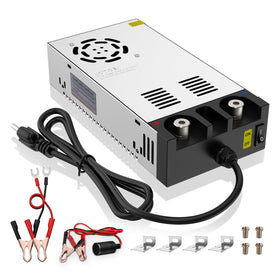 IMAYCC front panel showing power switch and output terminals for easy control