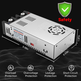 IMAYCC powering LED strip installation showing consistent 12V output for lighting projects