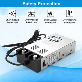 IMAYCC back label and specs sticker, quick verification of voltage and amperage
