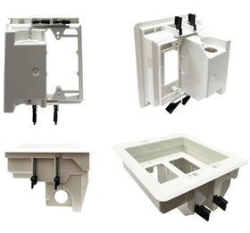 iMBAPrice 2-gang power and low-voltage box enables tidy AV connections.