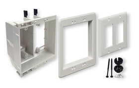 iMBAPrice recessed TV outlet box offers flush mounting for a clean wall look.