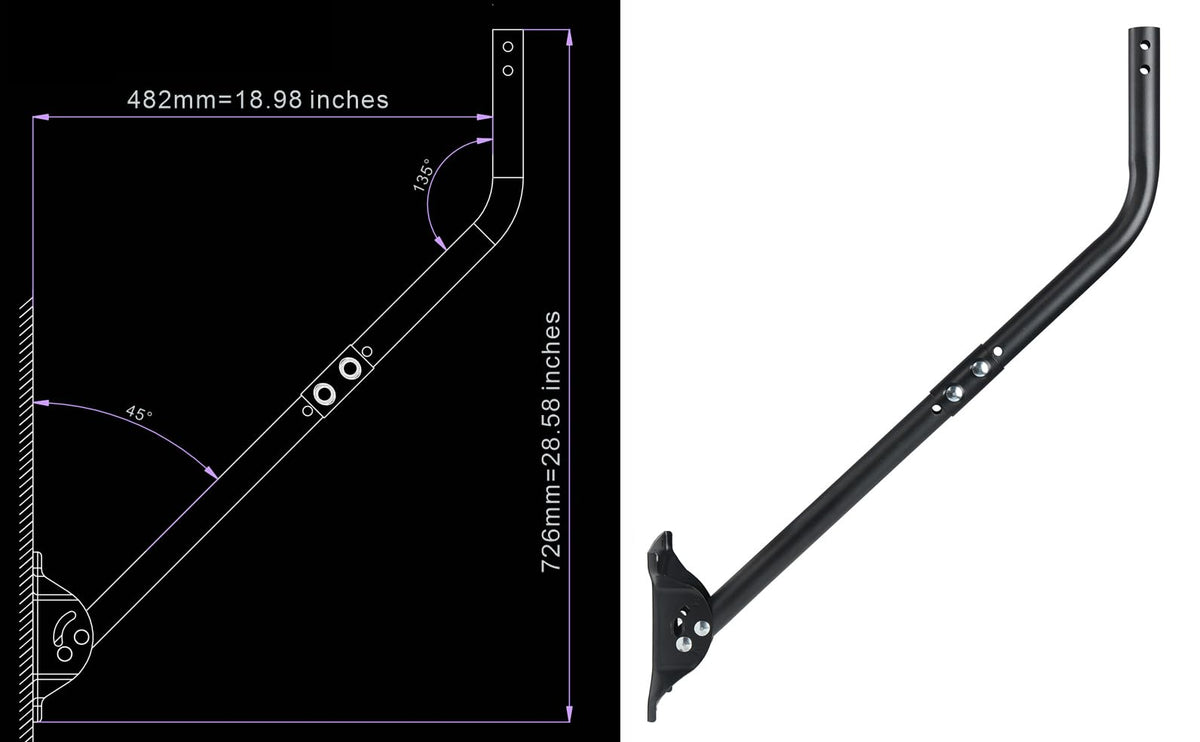 imbesel side profile with antenna attached demonstrating clear signal path