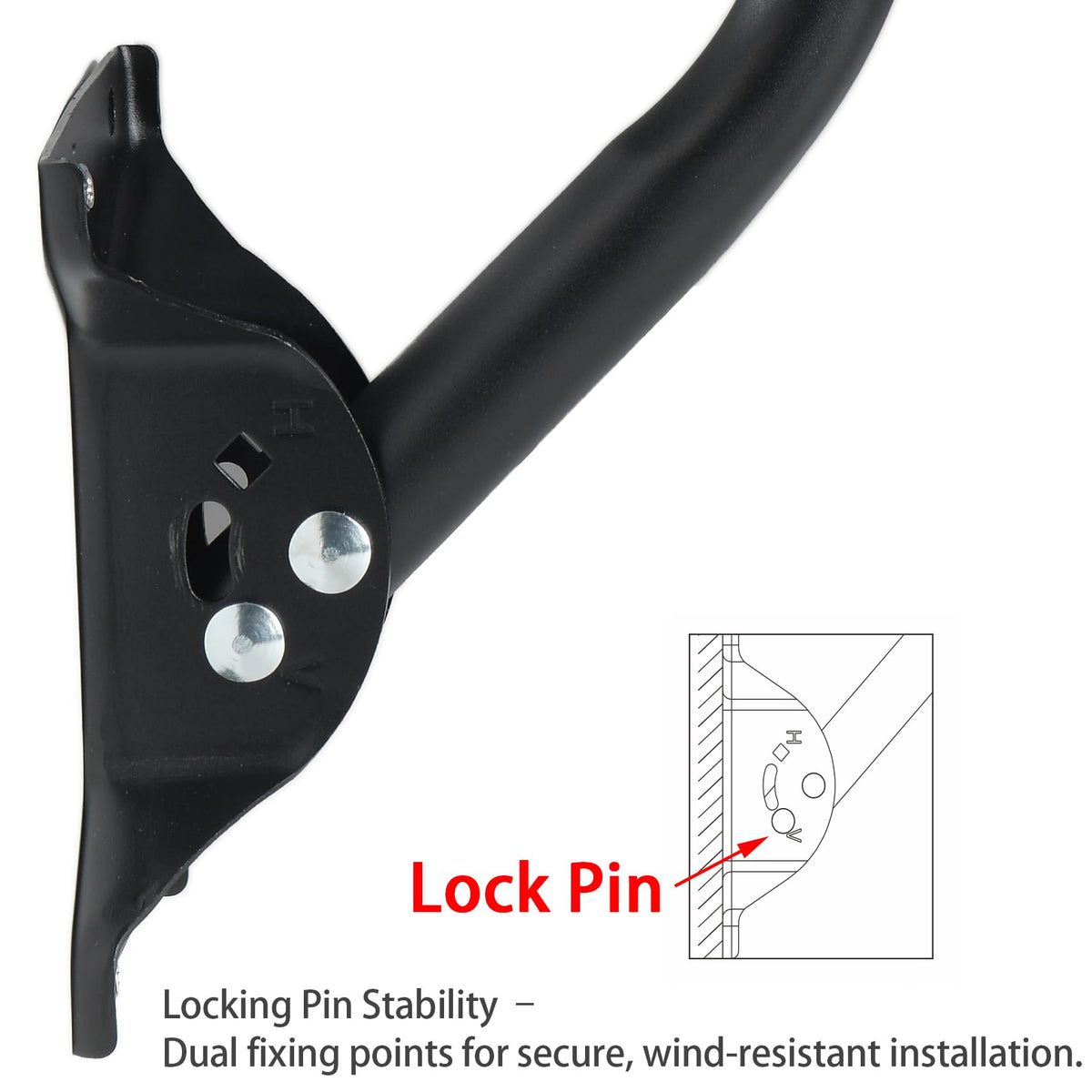imbesel wall mount bracket and anchors enabling solid fastening