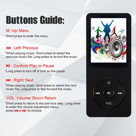 imkavery 128GB MP3 player built-in speaker for shared listening on the go