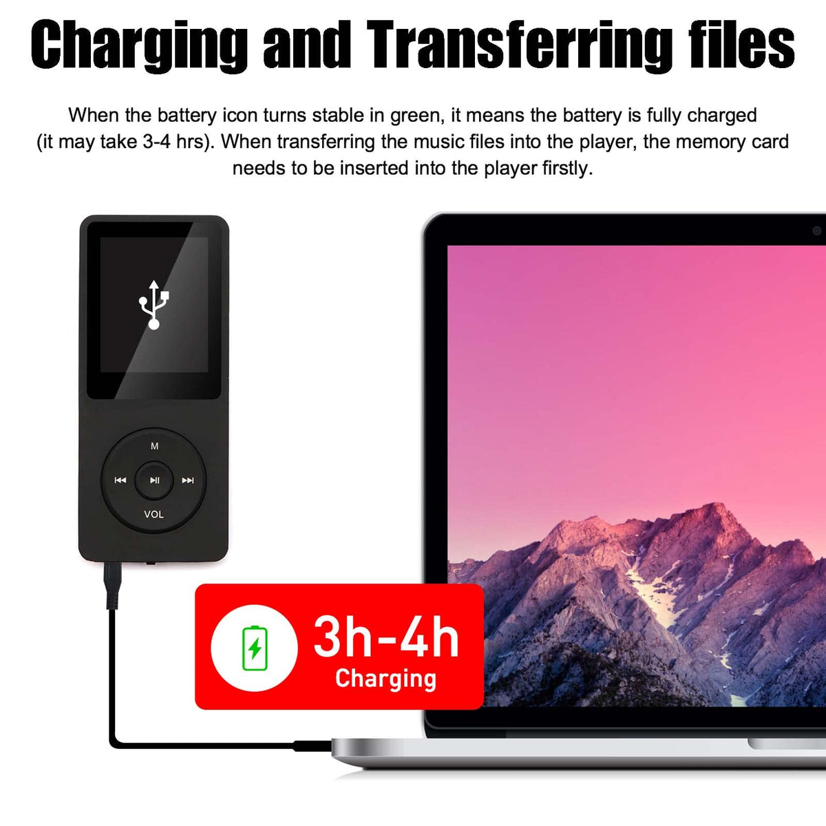 imkavery 128GB MP3 player large storage for big music libraries