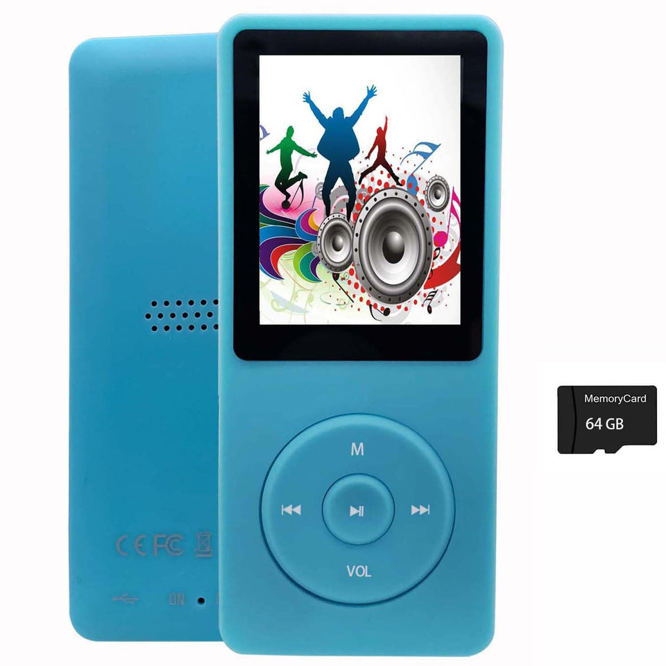 imkavery 64gb mp3 player with earphones for on the go listening
