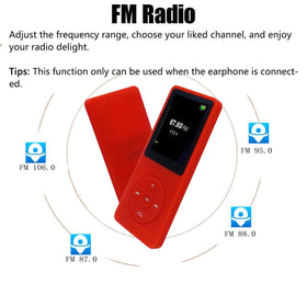 imkavery long battery MP3 player up to 10 hours of listening