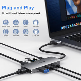 imokin powering two external monitors for extended desktop and improved multitasking