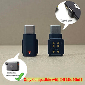 iMusk DJI Mic Mini USB-C adapter supports iPhone and USB-C devices.