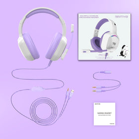 IMYB gaming headset worn during gameplay on console and PC.