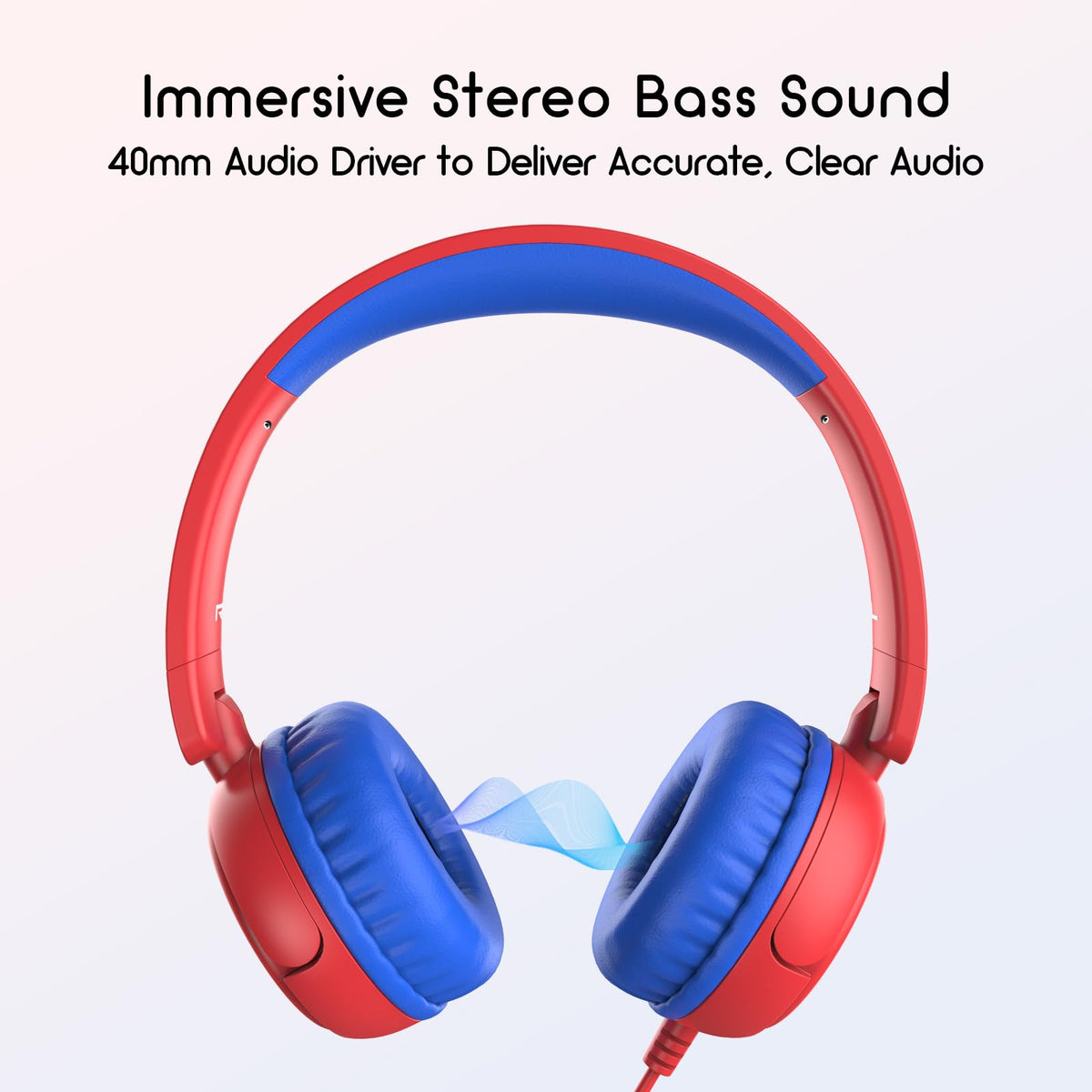 IMYB kids headphones with 85dB volume limit for safer listening during lessons