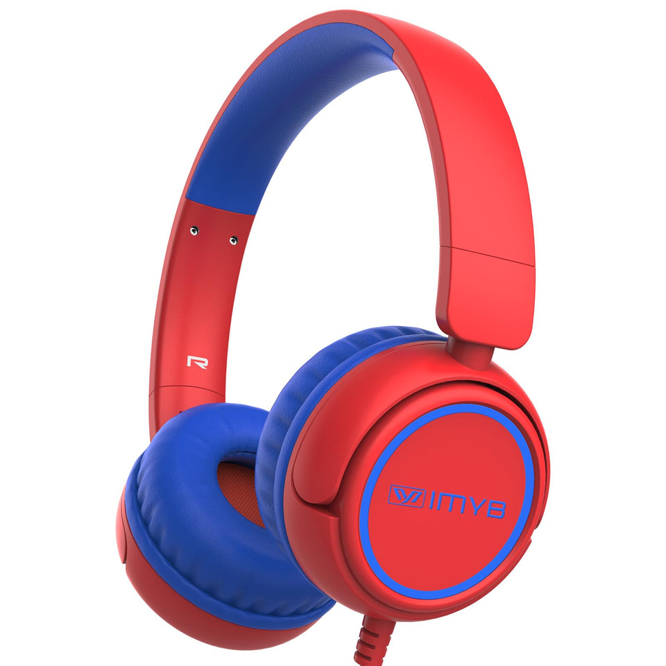 IMYB kids headphones foldable compact design for easy travel and storage