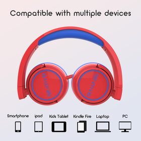 IMYB kids headphones soft memory foam pads for gentle comfort