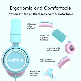 IMYB V1 adjustable headband fits ages 2–12 for growing kids