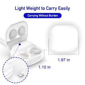 Compact design of the Inatlants wired charging case for travel.