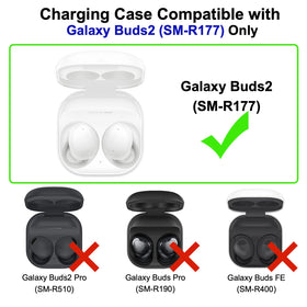 Front view of the Inatlants wired charging case showing compact design.