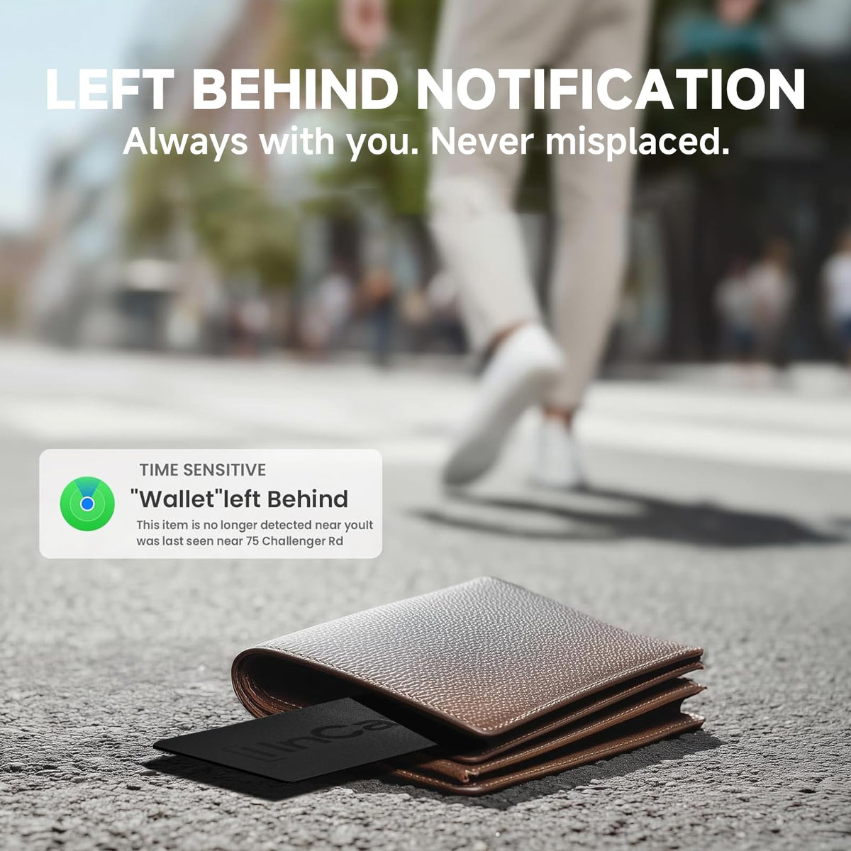 InCard Wallet Tracker helps locate everyday items like wallets and backpacks.