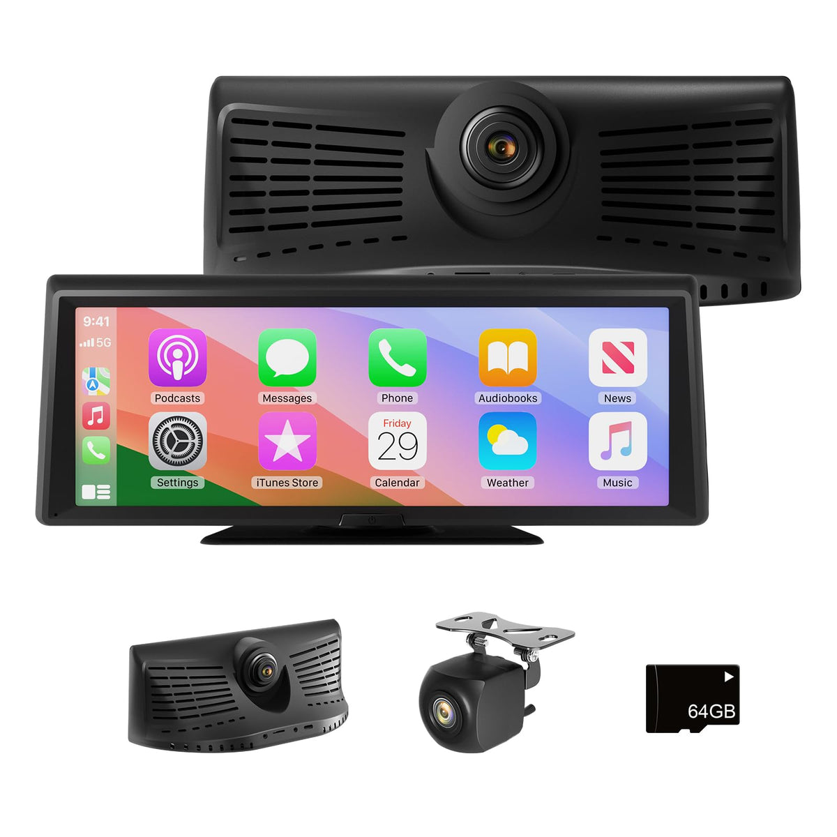 Inceriumary 8.1 inch portable CarPlay screen enabling wireless integration on the road