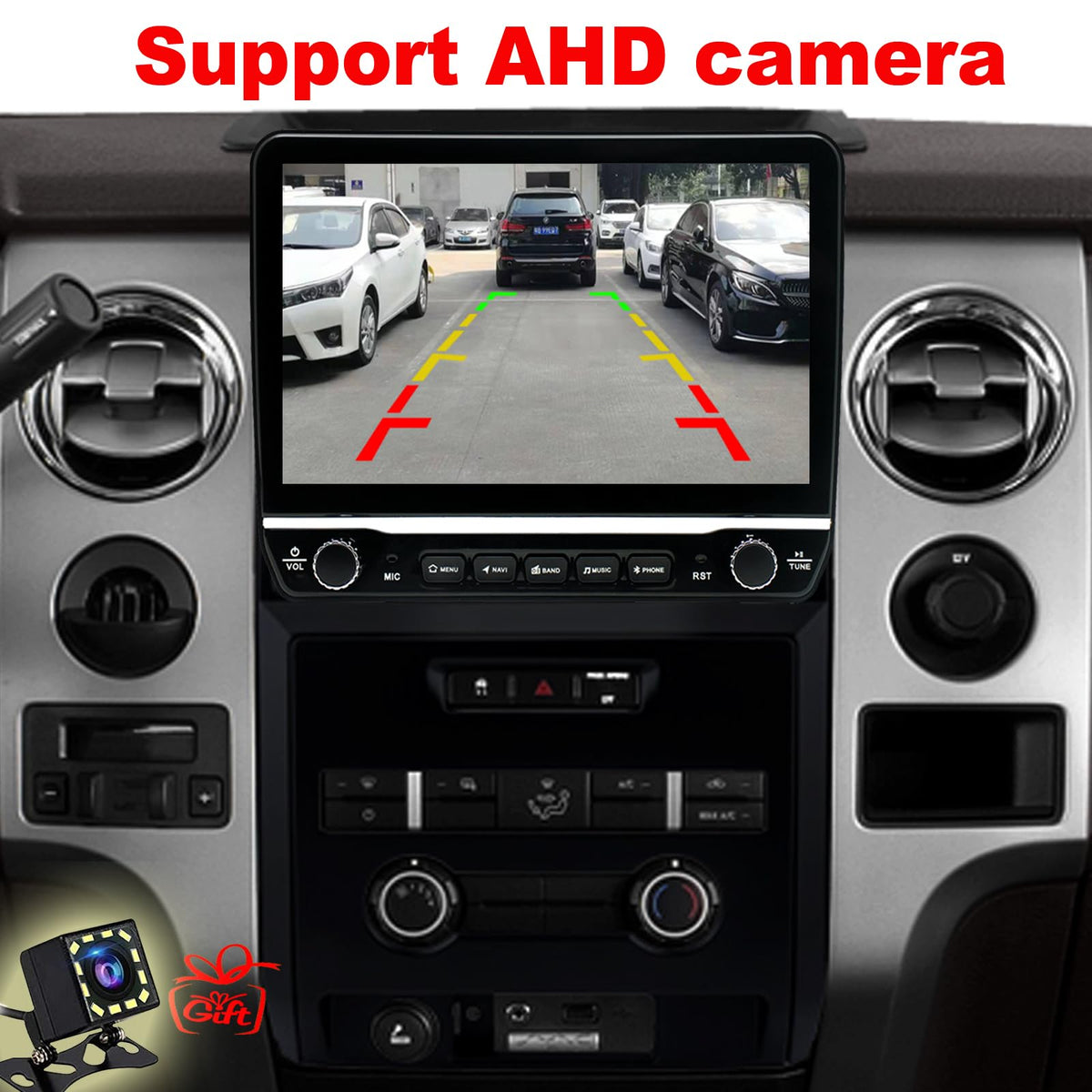 Incifum includes a backup camera for clearer rear visibility.