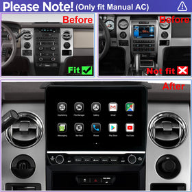 Incifum F-150 navigation with CarPlay and Android Auto for easy connectivity.