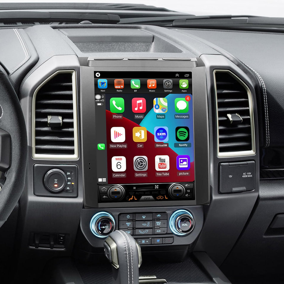 Incifum F-150 upgrade with 12.1-inch QLED screen for vivid dash visuals