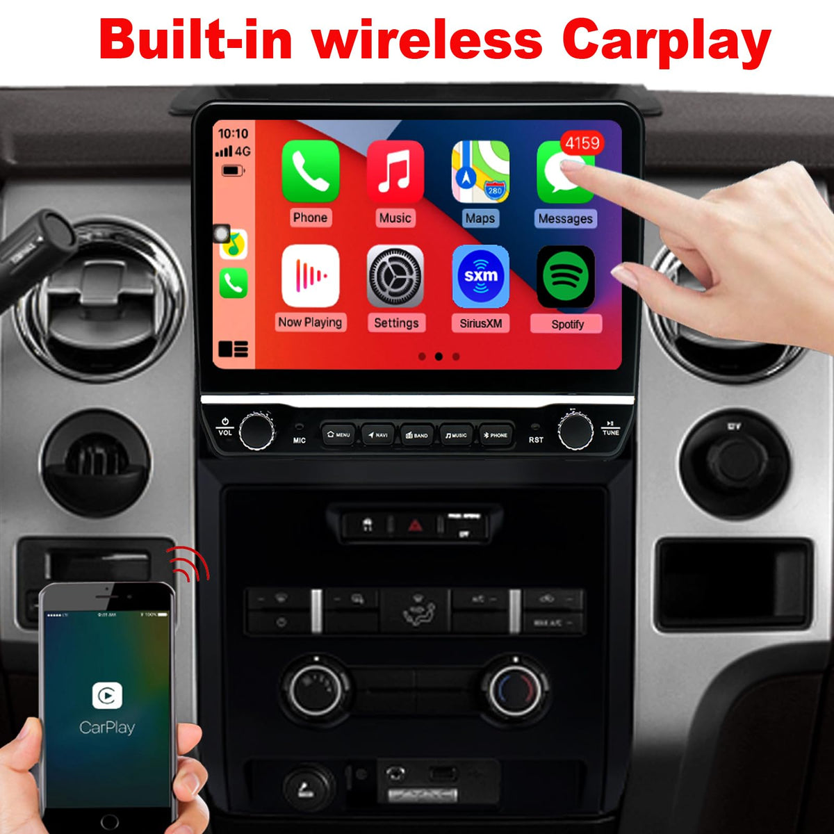 Incifum preserves OEM steering wheel controls after upgrade for familiar use.