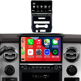 Incifum Ford F-150 upgrade with 10-inch QLED touchscreen and vivid visuals.
