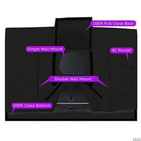 Indeed BUY Outdoor TV Cover velcro straps ensure secure adjustable sealing
