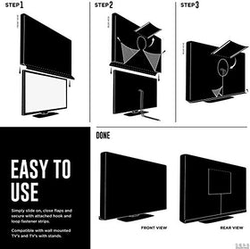 Indeed BUY Outdoor TV Cover waterproof material shields against rain and splashes