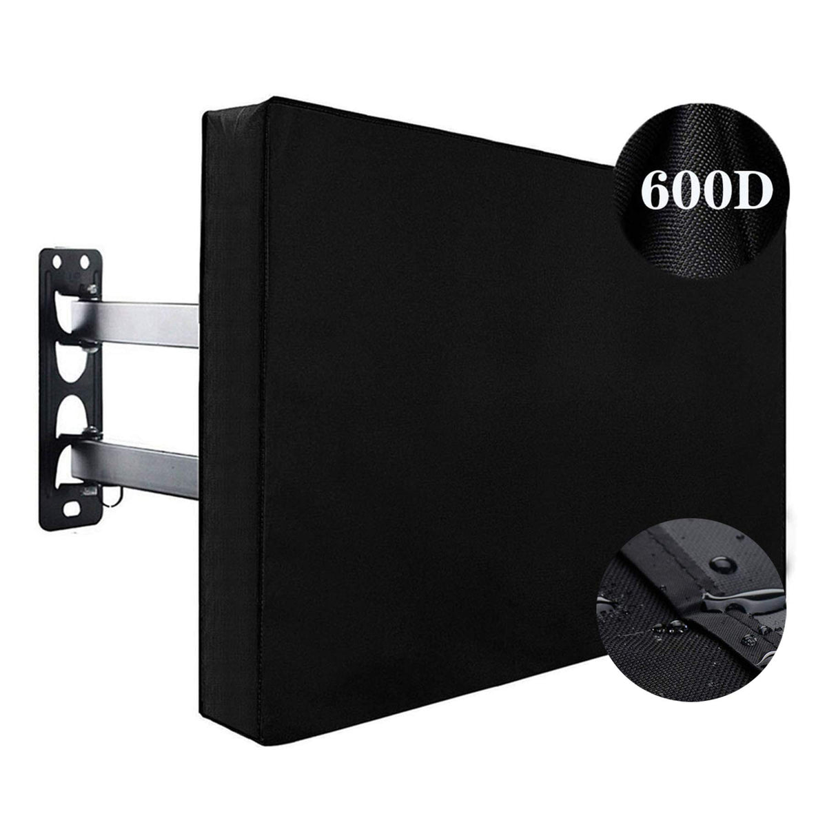 IndeedBUY Outdoor TV Cover 55-58 inch side view protecting against weather and dust.
