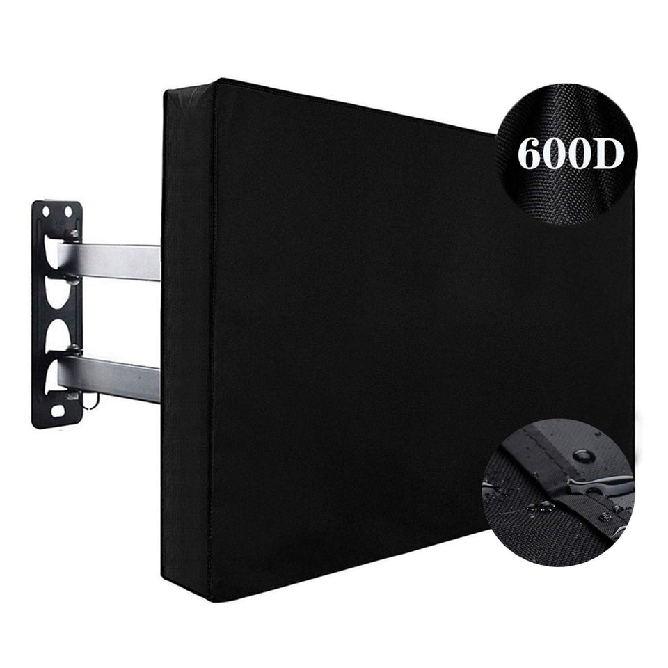 IndeedBUY Outdoor TV Cover 55-58 inch side view protecting against weather and dust.