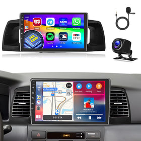 Inefala 9-inch IPS touchscreen car radio display for Toyota Corolla enhances navigation and media control.