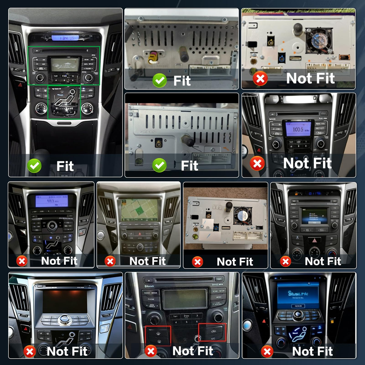 Inefala CarPlay and Android Auto wireless and wired integration for Sonata