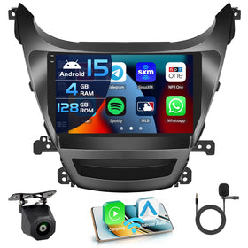 Inefala Elantra 9-inch head unit with a vivid incell display for clear maps.