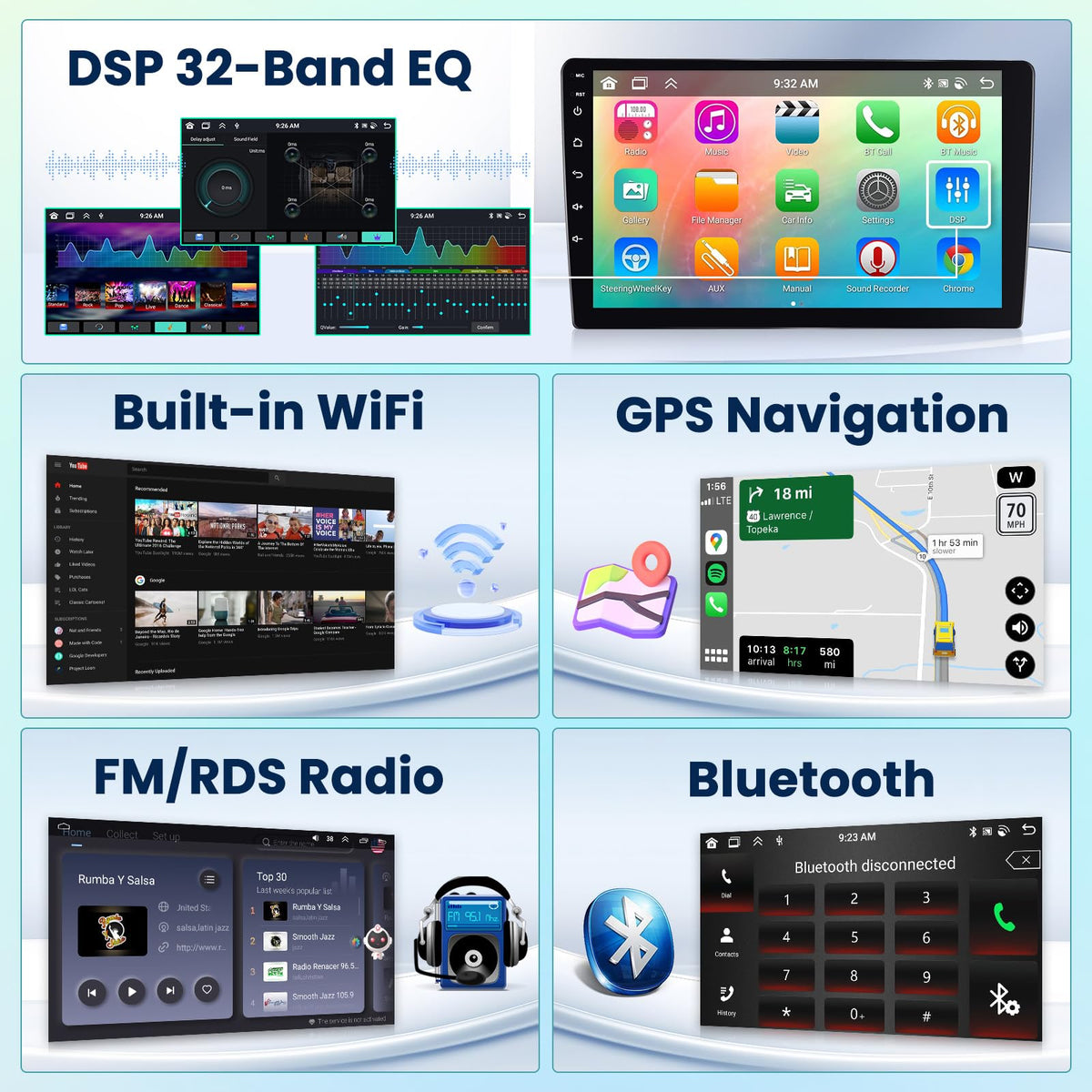 Inefala EQ/DSP audio tuning for customized sound profiles during drives.