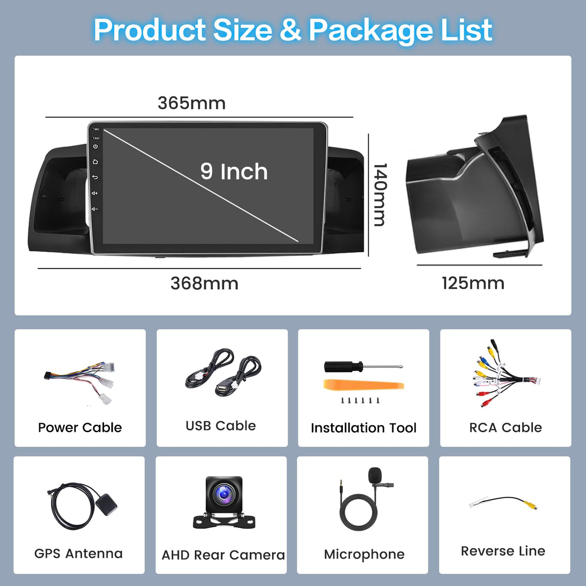 Inefala external microphone for clear voice pickup during calls and CarPlay/Android Auto use.